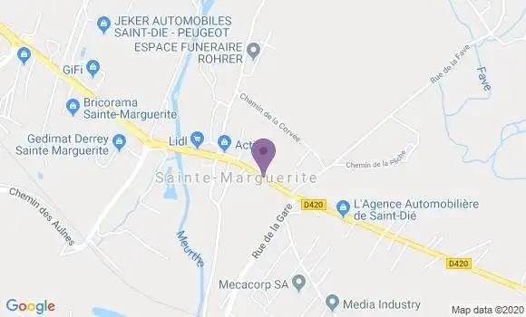 Localisation Sainte Marguerite Bp - 88100