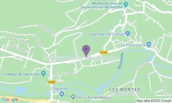 Localisation Saulxures sur Moselotte Bp - 88290
