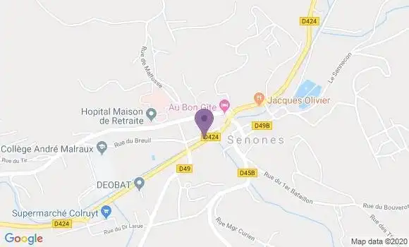 Localisation Senones - 88210