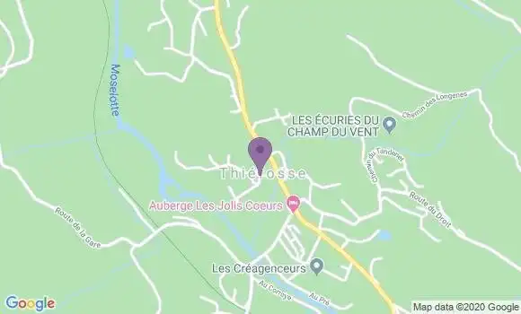 Localisation Thiefosse Ap - 88290