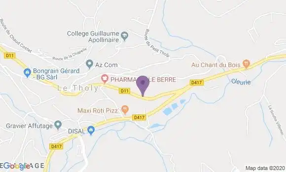 Localisation Le Tholy  Bp - 88530
