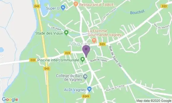Localisation Vagney - 88120
