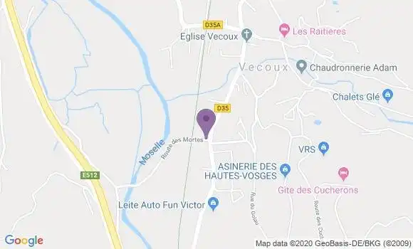 Localisation Vecoux Ap - 88200