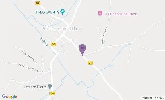 Localisation Ville sur Illon Ap - 88270