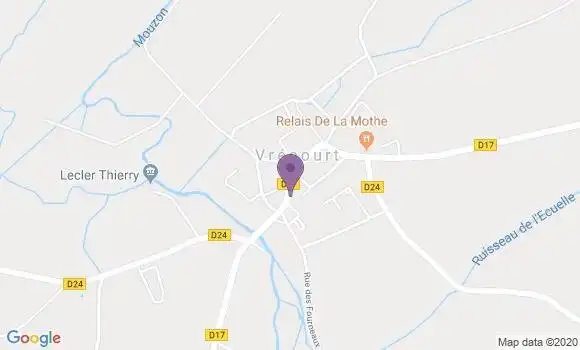 Localisation Vrecourt Bp - 88140
