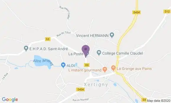 Localisation Xertigny - 88220