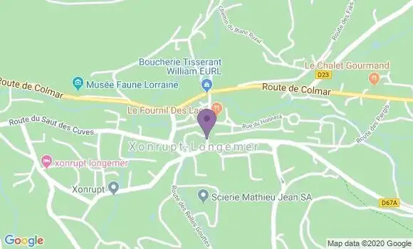 Localisation Xonrupt Longemer Bp - 88400