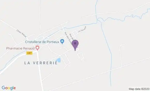 Localisation Portieux Verrerie Bp - 88330