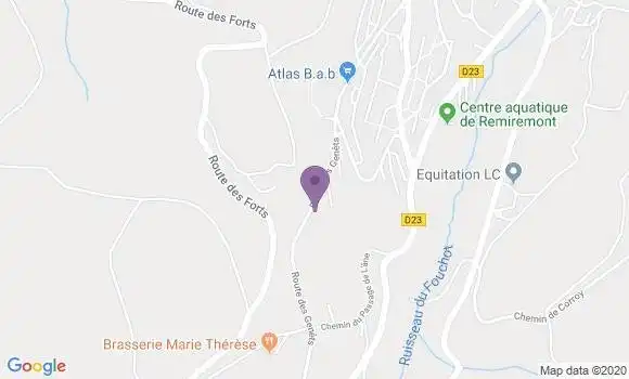 Localisation Remiremont Rhumont Bp - 88200