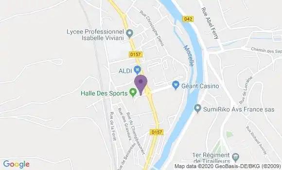 Localisation Epinal Champ du Pin Bp - 88000