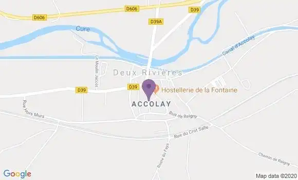 Localisation Accolay Ap - 89460