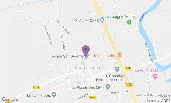Localisation Appoigny Bp - 89380