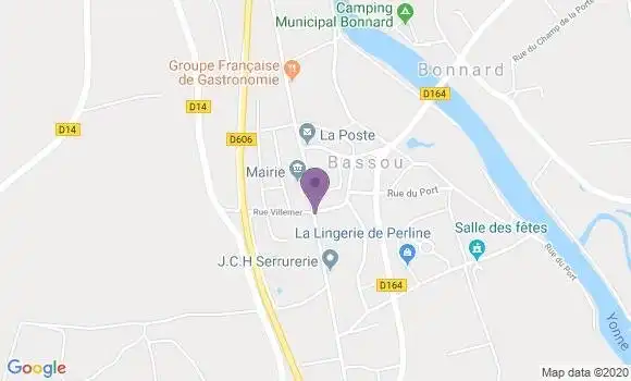 Localisation Bassou Ap - 89400