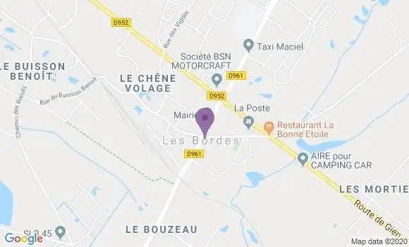 Localisation Les Bordes Ap - 89500