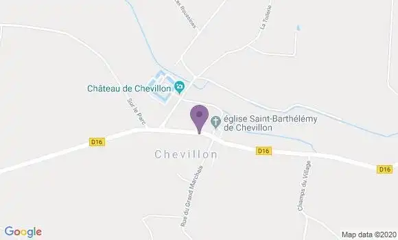 Localisation Chevillon Ap - 89120
