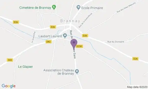 Localisation Brannay Ap - 89150