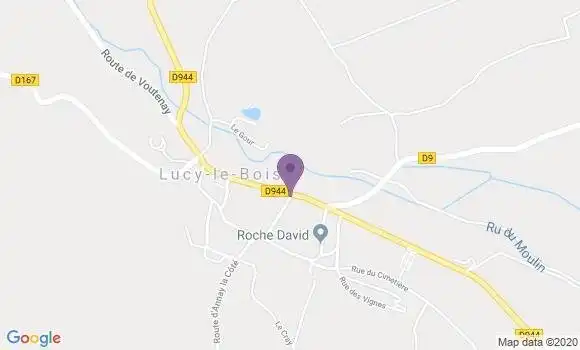 Localisation Lucy le Bois Ap - 89200