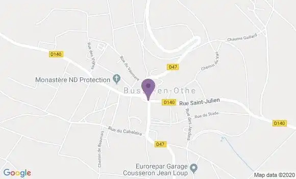 Localisation Bussy En Othe Ap - 89400
