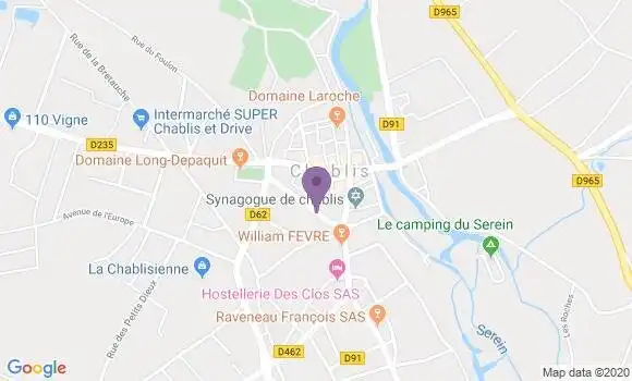 Localisation Chablis - 89800