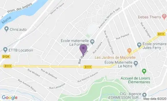 Localisation Champigny Bp - 89340