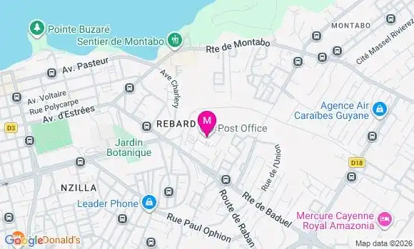 Localisation Cayenne Baduel - 97300