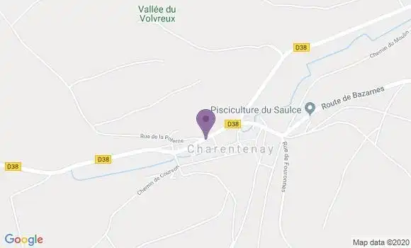 Localisation Charentenay Ap - 89580