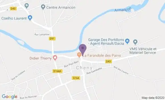 Localisation Cheny Bp - 89400