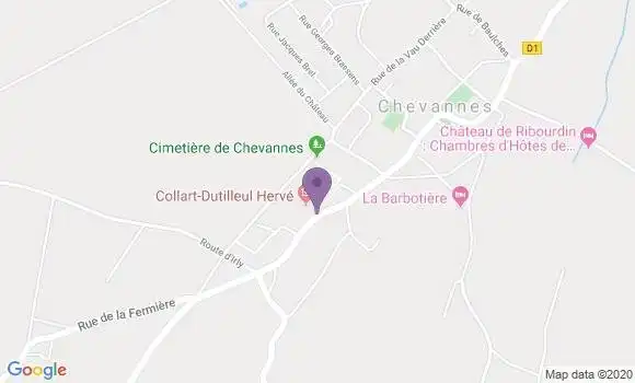 Localisation Chevannes Bp - 89240