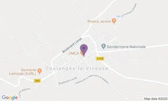 Localisation Coulanges sur Yonne - 89480