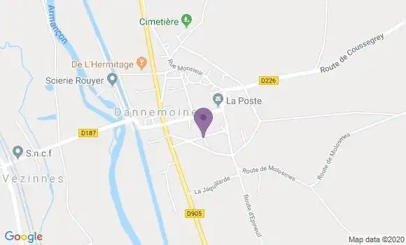 Localisation Dannemoine Bp - 89700