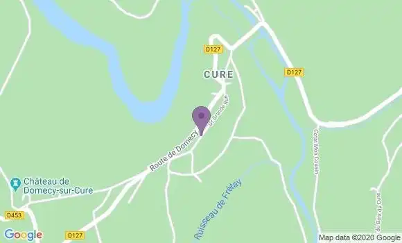 Localisation Domecy sur Cure Ap - 89450