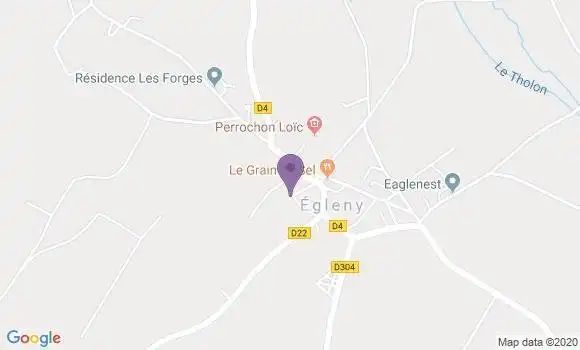 Localisation Egleny Ap - 89240
