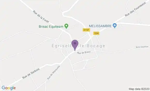 Localisation Egriselles le Bocage Bp - 89500