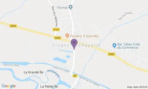Localisation Flogny la Chapelle - 89360