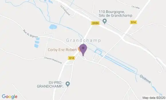Localisation Grandchamp Ap - 89350