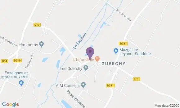 Localisation Guerchy Bp - 89113