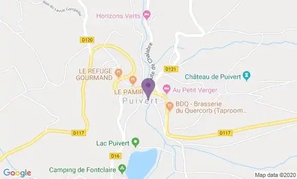 Localisation Puivert Ap - 11230