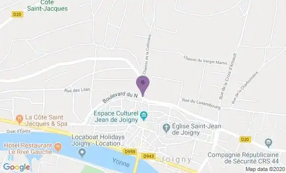 Localisation Joigny - 89300