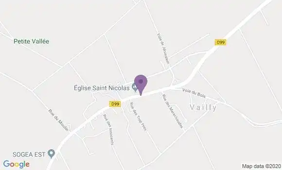 Localisation Lavau Ap - 89170