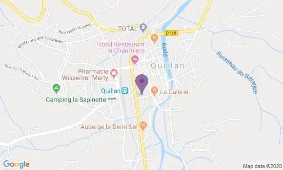 Localisation Quillan - 11500