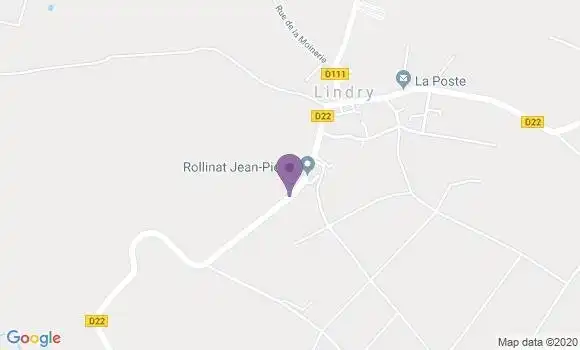 Localisation Lindry Ap - 89240
