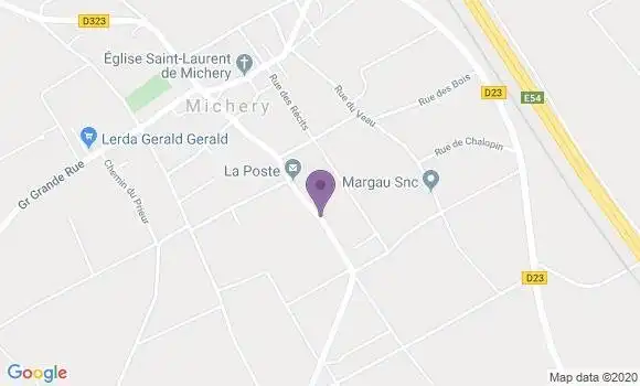 Localisation Michery Ap - 89140