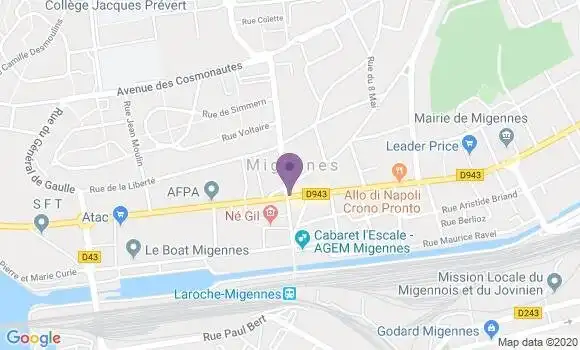 Localisation Migennes - 89400