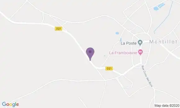 Localisation Montillot Bp - 89660