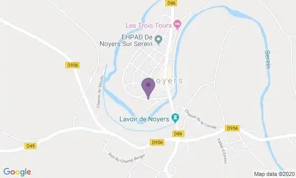 Localisation Noyers - 89310