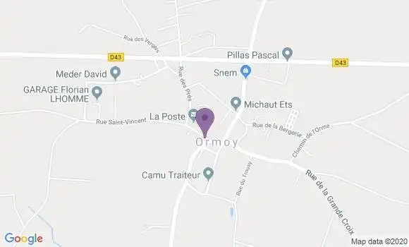 Localisation Ormoy Ap - 89400