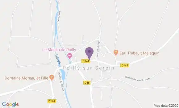 Localisation Poilly sur Serein Ap - 89310