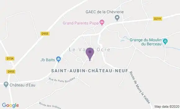 Localisation Saint Aubin Chateau Neuf Ap - 89110