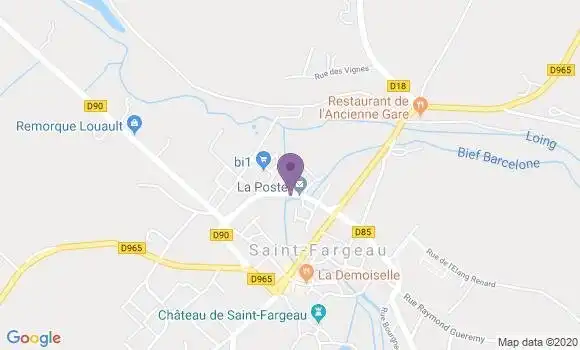 Localisation Saint Fargeau Bp - 89170