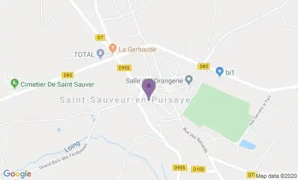Localisation Saint Sauveur En Puisaye Bp - 89520